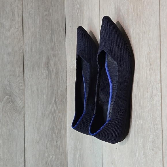 Rothy's Women The Pointed II solid knit washable toe flats shoes sz 7 - Picture 2 of 13